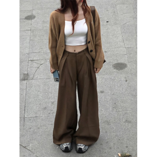 韓系美拉德焦糖苔原風穿搭針織開衫毛衣外套小香風女2025新款秋季 韓系美拉德焦糖苔原風穿搭針織開衫毛衣外套小香風女2025新款秋季