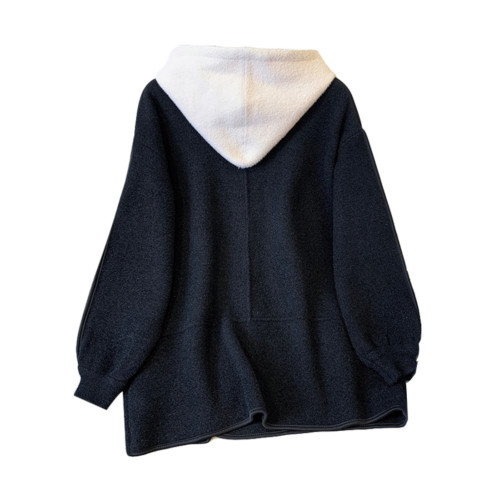 Tina CLUB大碼女裝胖mm秋冬季高級感雙面羊絨大衣假兩件毛呢外套 Tina CLUB大碼女裝胖mm秋冬季高級感雙面羊絨大衣假兩件毛呢外套