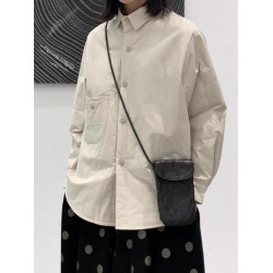 黑色夾棉襯衫棉服女士秋冬新款簡約百搭輕薄棉衣顯瘦休閒襯衣外套