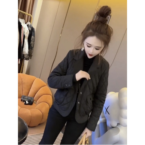 歐貨2025冬季新款西裝領羽絨棉服女韓版時尚顯瘦短款百搭棉衣外套 歐貨2025冬季新款西裝領羽絨棉服女韓版時尚顯瘦短款百搭棉衣外套