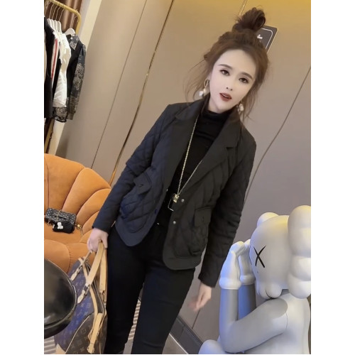 歐貨2025冬季新款西裝領羽絨棉服女韓版時尚顯瘦短款百搭棉衣外套 歐貨2025冬季新款西裝領羽絨棉服女韓版時尚顯瘦短款百搭棉衣外套