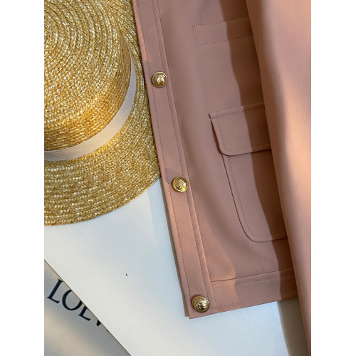 裸粉色設計感氣質短外套女2025春秋新品韓版女神範超酷皮衣上衣潮 裸粉色設計感氣質短外套女2025春秋新品韓版女神範超酷皮衣上衣潮