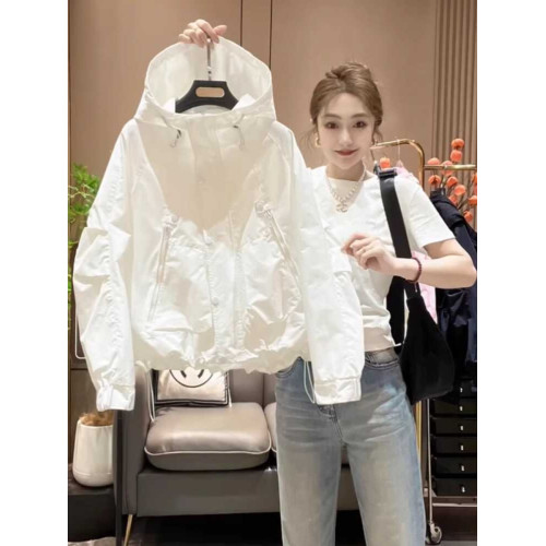 歐貨工裝夾克短款上衣女2025春秋新款連帽沖鋒衣外套寬松休閒百搭 歐貨工裝夾克短款上衣女2025春秋新款連帽沖鋒衣外套寬松休閒百搭