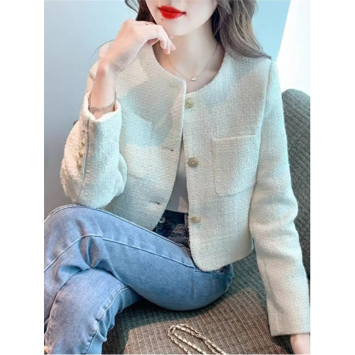 法式小香風短款外套女春秋季2025年新款高級感名媛氣質小個子上衣 法式小香風短款外套女春秋季2025年新款高級感名媛氣質小個子上衣