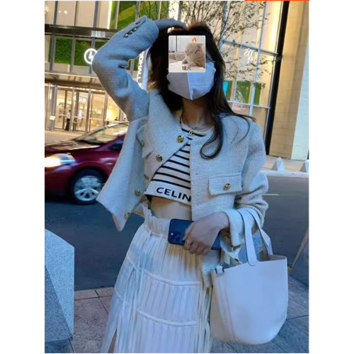 法式小香風短款外套女春秋季2025年新款高級感名媛氣質小個子上衣 法式小香風短款外套女春秋季2025年新款高級感名媛氣質小個子上衣