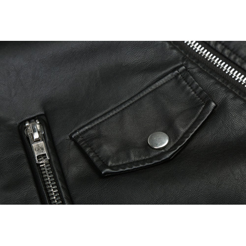 2025春秋新款復古繭型輪廓型機車BF風皮衣pu外套oversize寬松夾克 2025春秋新款復古繭型輪廓型機車BF風皮衣pu外套oversize寬松夾克