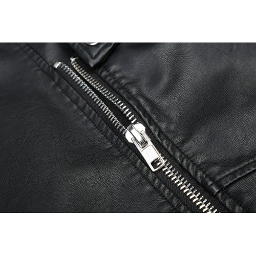 2025春秋新款復古繭型輪廓型機車BF風皮衣pu外套oversize寬松夾克 2025春秋新款復古繭型輪廓型機車BF風皮衣pu外套oversize寬松夾克