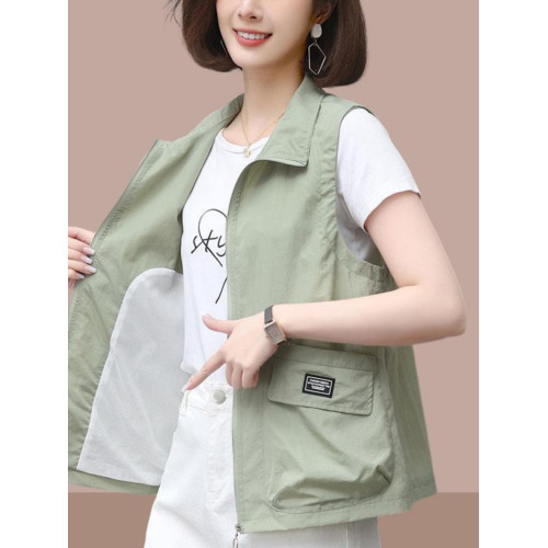 歐貨寬松顯瘦百搭薄款馬甲女款2025夏季新款小個子無袖外穿背心潮 歐貨寬松顯瘦百搭薄款馬甲女款2025夏季新款小個子無袖外穿背心潮