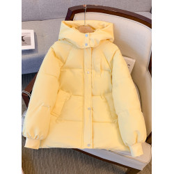 冬裝女2025年新款羽絨棉服外套短款連帽棉衣設計感加厚學院風棉襖