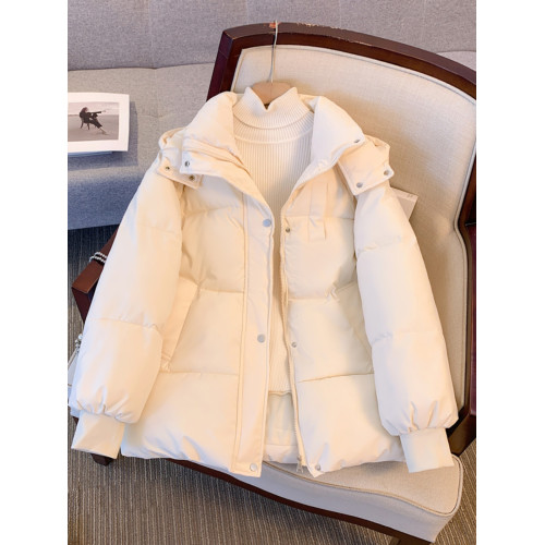 冬裝女2025年新款羽絨棉服外套短款連帽棉衣設計感加厚學院風棉襖 冬裝女2025年新款羽絨棉服外套短款連帽棉衣設計感加厚學院風棉襖