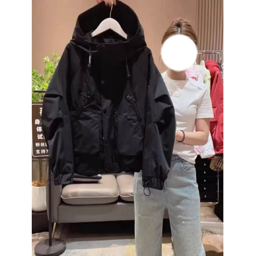 夾棉加厚沖鋒衣外套2025年秋季新款爆款大碼胖mm短款休閒夾克上衣 夾棉加厚沖鋒衣外套2025年秋季新款爆款大碼胖mm短款休閒夾克上衣