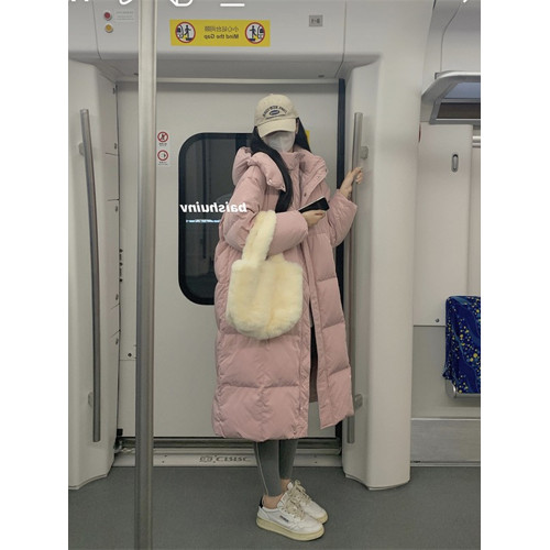 粉色麵包羽絨棉服女冬季新款加厚保暖中長款過膝連帽棉衣棉襖外套 粉色麵包羽絨棉服女冬季新款加厚保暖中長款過膝連帽棉衣棉襖外套