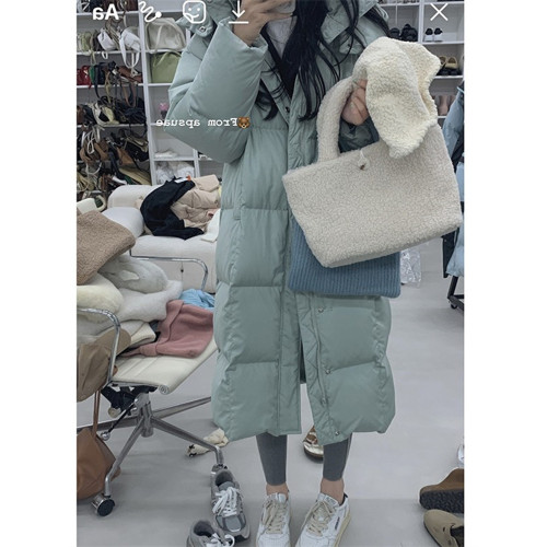 粉色麵包羽絨棉服女冬季新款加厚保暖中長款過膝連帽棉衣棉襖外套 粉色麵包羽絨棉服女冬季新款加厚保暖中長款過膝連帽棉衣棉襖外套