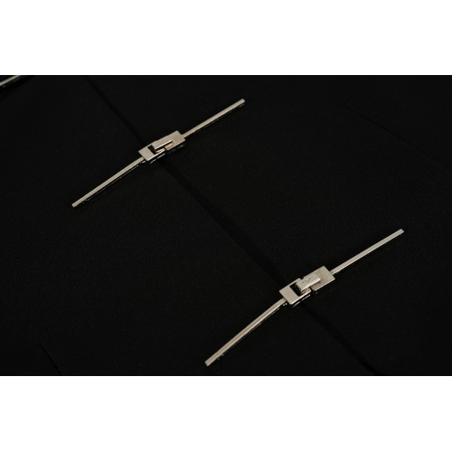 新中式高級感立領黑色西裝外套女2024春秋新款國風復古短西服上衣 新中式高級感立領黑色西裝外套女2024春秋新款國風復古短西服上衣