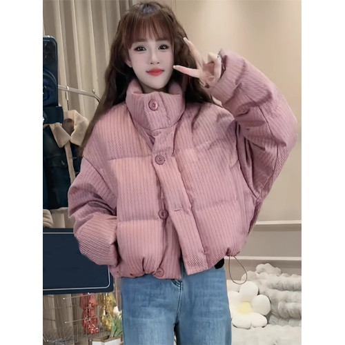 短款棉服小個子外套女冬季2024新款寬鬆加厚保暖羽絨棉衣麵包服潮