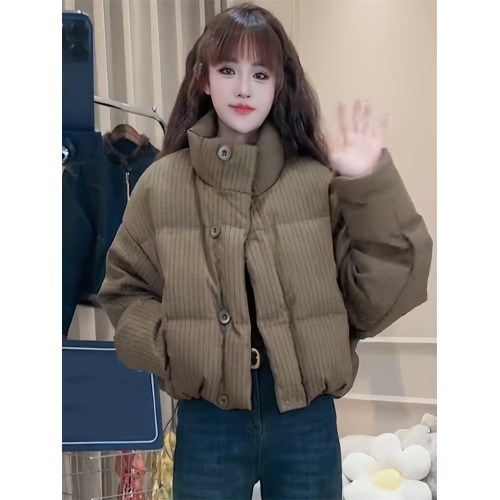 短款棉服小個子外套女冬季2024新款寬鬆加厚保暖羽絨棉衣麵包服潮