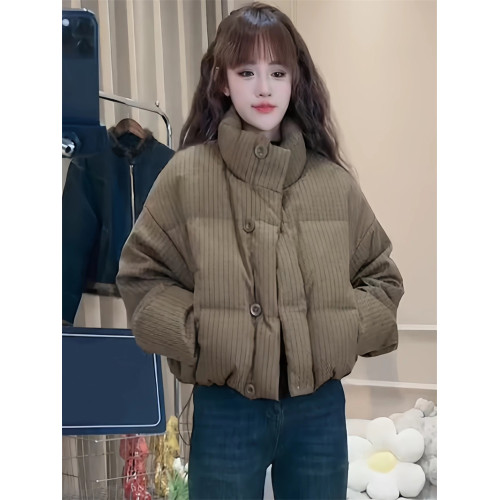 短款棉服小個子外套女冬季2024新款寬鬆加厚保暖羽絨棉衣麵包服潮