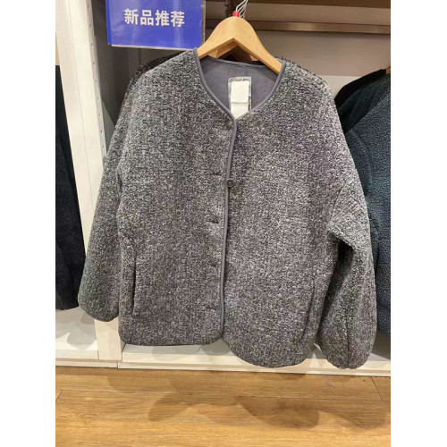 小蓉女裝2024秋冬新款仿羊羔絨搖粒絨圓領開衫長袖保暖外套470139 小蓉女裝2024秋冬新款仿羊羔絨搖粒絨圓領開衫長袖保暖外套470139