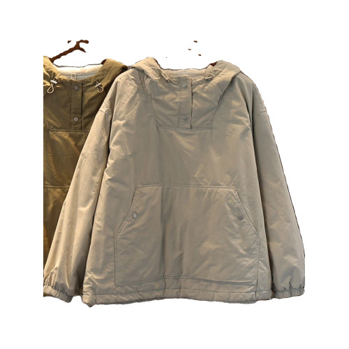 大碼連帽棉服女2025秋冬百搭純色夾棉上衣寬松休閒套頭保暖棉服潮 大碼連帽棉服女2025秋冬百搭純色夾棉上衣寬松休閒套頭保暖棉服潮