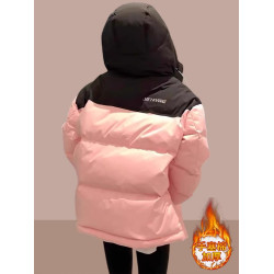 2025新款高級感超好看羽絨棉服女士工裝加厚小個子冬棉衣棉襖外套