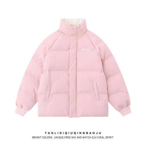 日系復古簡約基礎款棉服外套女冬季潮牌休閒情侶bf學院風加厚棉衣 日系復古簡約基礎款棉服外套女冬季潮牌休閒情侶bf學院風加厚棉衣