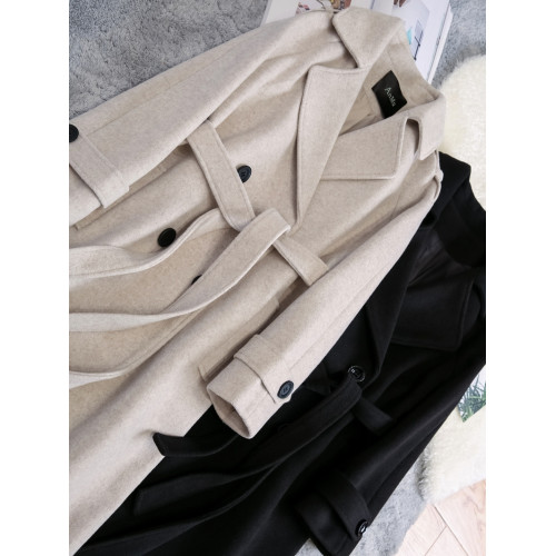 毛呢大衣女冬季2025新款秋冬韓系高級感加厚赫本風呢子羊毛呢外套 毛呢大衣女冬季2025新款秋冬韓系高級感加厚赫本風呢子羊毛呢外套