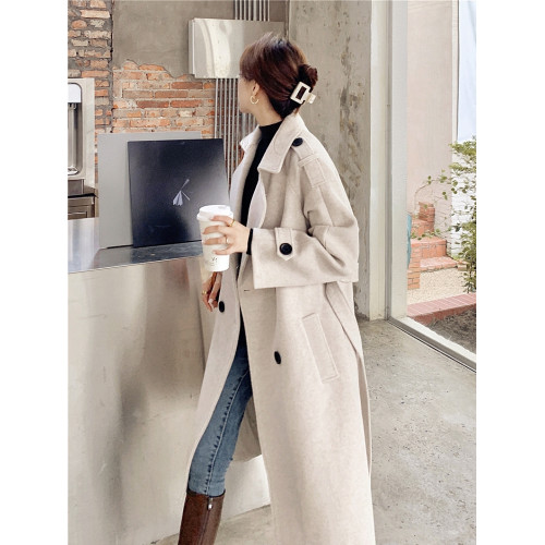 毛呢大衣女冬季2025新款秋冬韓系高級感加厚赫本風呢子羊毛呢外套 毛呢大衣女冬季2025新款秋冬韓系高級感加厚赫本風呢子羊毛呢外套