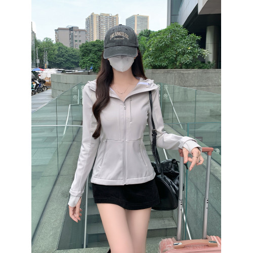 秋季軟殼沖鋒衣外套女款2025新款修身收腰百搭運動戶外高級感上衣 秋季軟殼沖鋒衣外套女款2025新款修身收腰百搭運動戶外高級感上衣