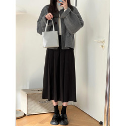 深冬灰色呢子大衣女入冬季2025年新款毛呢外套獨特超好看加厚短款