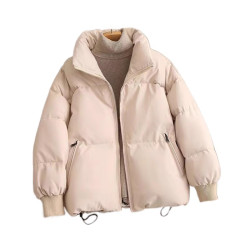 品牌折釦撿漏小個子羽絨棉服女秋冬寬松短款加厚棉衣棉襖立領外套