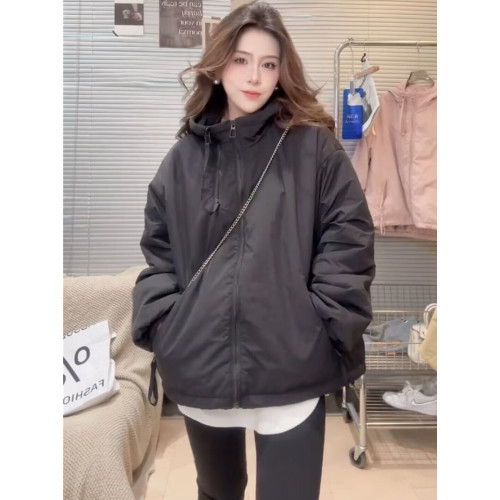 沖鋒衣外套棉服女冬季2024新款韓版寬松高級感小個子夾棉加厚棉衣 沖鋒衣外套棉服女冬季2024新款韓版寬松高級感小個子夾棉加厚棉衣