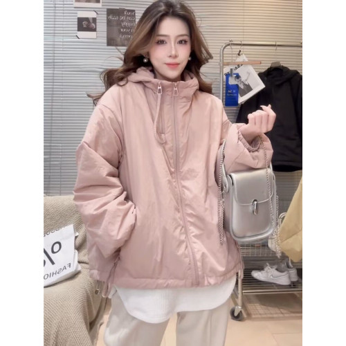 沖鋒衣外套棉服女冬季2024新款韓版寬松高級感小個子夾棉加厚棉衣 沖鋒衣外套棉服女冬季2024新款韓版寬松高級感小個子夾棉加厚棉衣