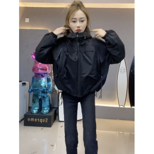 夾棉沖鋒衣外套女短款寬松防風上衣新款棉服歐貨女裝夾克二棉加厚 夾棉沖鋒衣外套女短款寬松防風上衣新款棉服歐貨女裝夾克二棉加厚