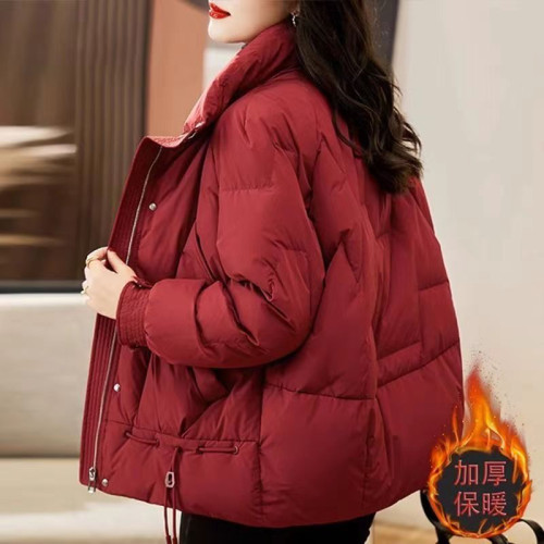 羽絨棉服女款2025新款短款棉衣冬季寬松休閒加厚棉襖大碼麵包服 羽絨棉服女款2025新款短款棉衣冬季寬松休閒加厚棉襖大碼麵包服