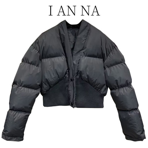 短款收腰黑色棉服外套女冬季2025年新款棉衣加厚小個子顯瘦棒球服 短款收腰黑色棉服外套女冬季2025年新款棉衣加厚小個子顯瘦棒球服