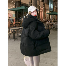 羽絨棉服女2025年新款潮秋冬季厚棉襖外套短款棉衣oversize麵包服