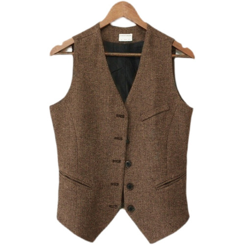 英倫風秋冬時尚馬甲女外穿百搭復古女生毛呢短款休閒大碼馬夾背心 英倫風秋冬時尚馬甲女外穿百搭復古女生毛呢短款休閒大碼馬夾背心