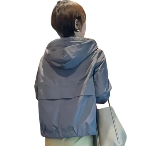 2025春秋季新款女士爆款連帽夾克衣小個子洋氣百搭顯瘦沖鋒衣外套 2025春秋季新款女士爆款連帽夾克衣小個子洋氣百搭顯瘦沖鋒衣外套