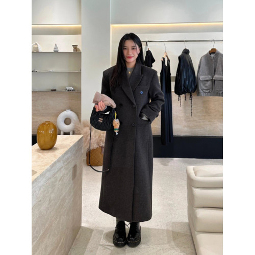 2025年新款深冬灰色呢子大衣女入冬季毛呢外套獨特超好看加厚長款 2025年新款深冬灰色呢子大衣女入冬季毛呢外套獨特超好看加厚長款