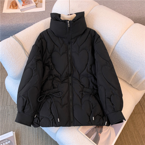 大碼2026年春季新款時尚洋氣爆款夾棉外套胖mm加厚短款羽絨服棉服 大碼2026年春季新款時尚洋氣爆款夾棉外套胖mm加厚短款羽絨服棉服