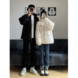 冬裝立領羽絨棉服男女2025年新款冬季設計感小衆加厚情侶棉衣外套