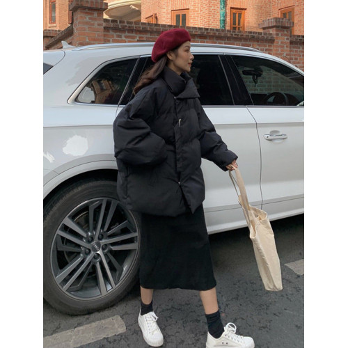 奶白色羽絨棉服女冬季加厚麵包服小個子高領棉襖短款韓系棉衣外套 奶白色羽絨棉服女冬季加厚麵包服小個子高領棉襖短款韓系棉衣外套