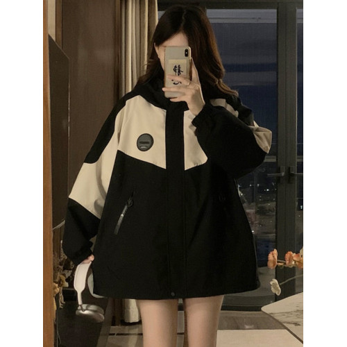 加棉加厚沖鋒衣棉服女2025春秋新款寬松大碼學生百搭連帽工裝外套 加棉加厚沖鋒衣棉服女2025春秋新款寬松大碼學生百搭連帽工裝外套