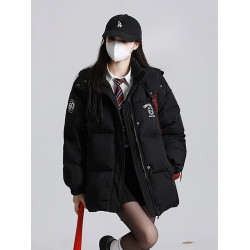 少女大童初中生派克羽絨服冬季小個子寬松加厚棉衣高中學生外套潮