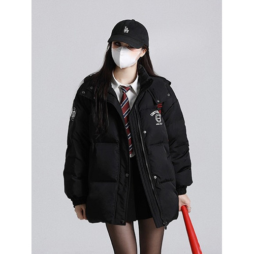 少女大童初中生派克羽絨服冬季小個子寬松加厚棉衣高中學生外套潮