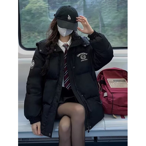 少女大童初中生派克羽絨服冬季小個子寬松加厚棉衣高中學生外套潮