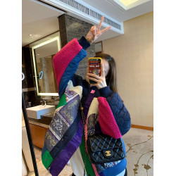 羊羔毛派克服女2025秋冬拼接加厚加棉立領寬松歐韓棒球服棉衣外套