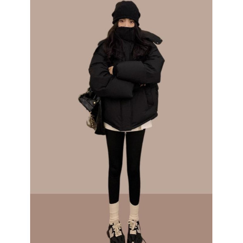 女士羽絨服冬季2025新款加絨加厚寬松休閒外套短款時尚保暖派克服 女士羽絨服冬季2025新款加絨加厚寬松休閒外套短款時尚保暖派克服