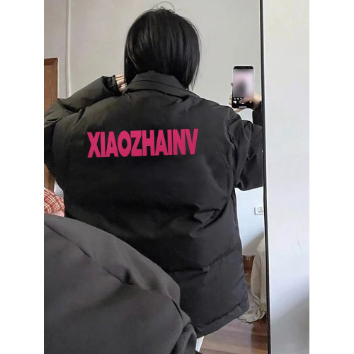 黑色小個子羽絨服女冬季2025年新款加厚oversize保暖麵包服棉服潮
