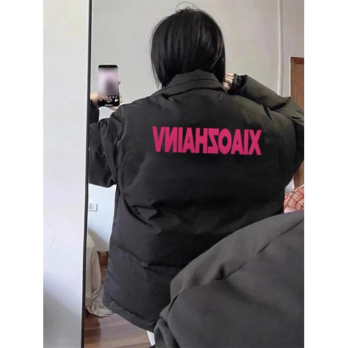 黑色小個子羽絨服女冬季2025年新款加厚oversize保暖麵包服棉服潮